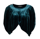 1930s Velvet CapeletTeal