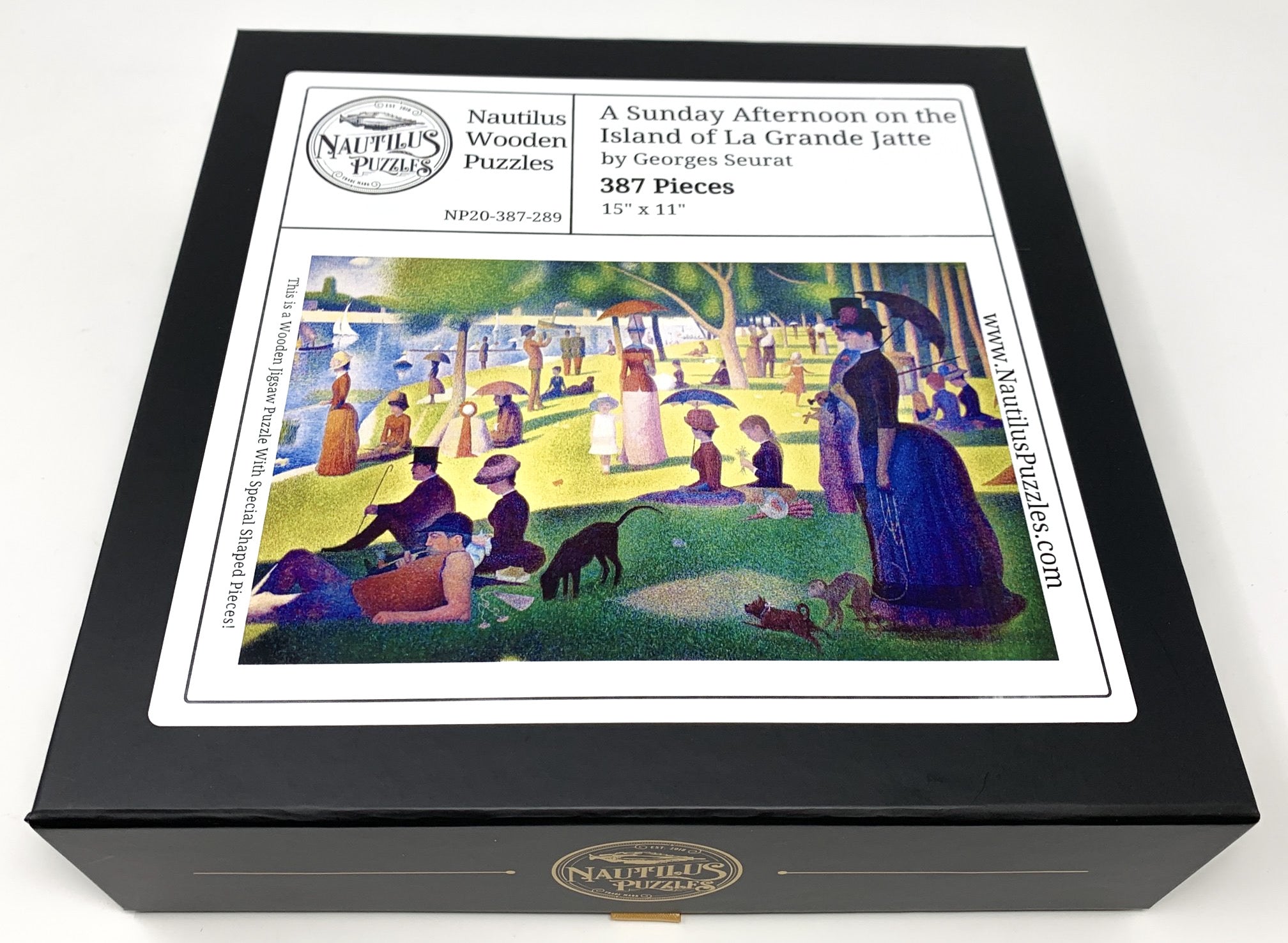 A Sunday Afternoon on the Island of La Grande Jatte (387 Pieces) Wooden Jigsaw Puzzle