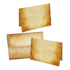 Aged Parchment Note Card Set with Envelopes 8/8