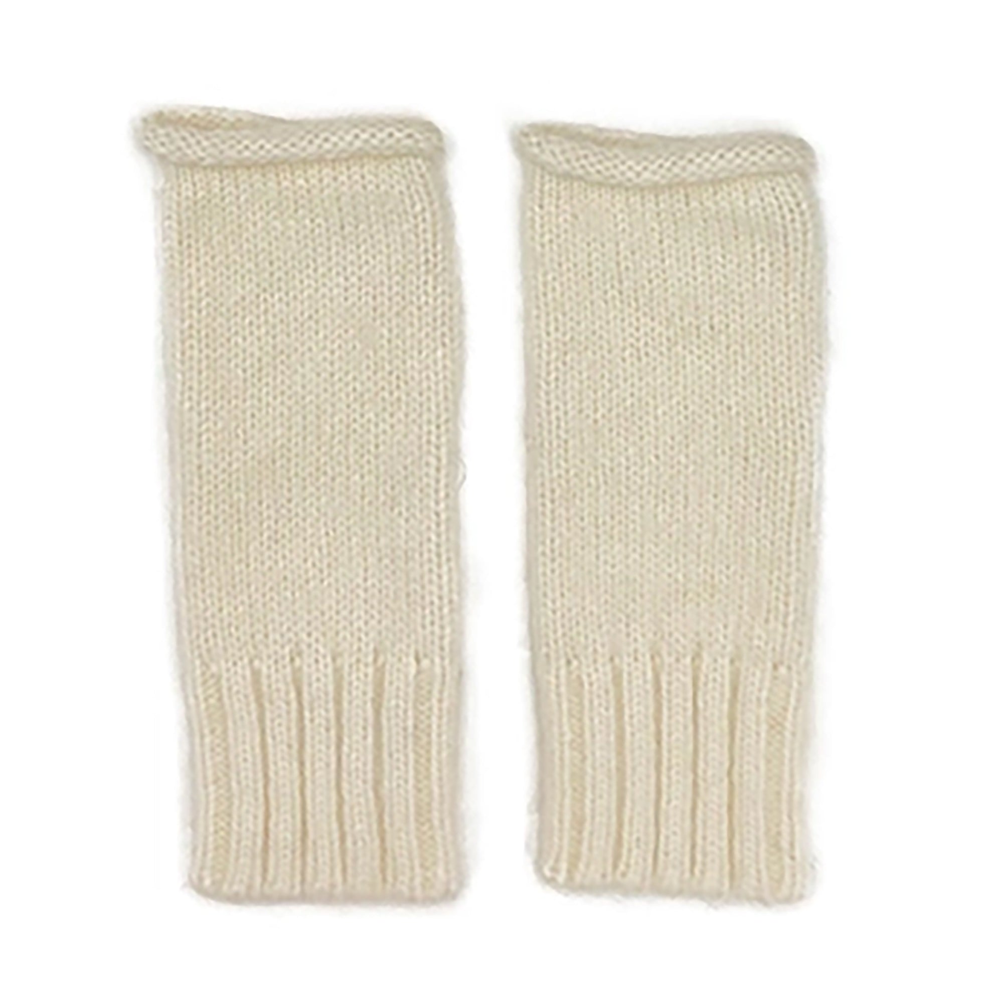 Aplaca Knit Fingerless GlovesSnow