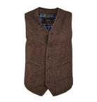 Back East Herringbone VestBrown