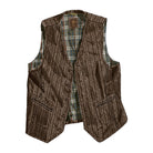 Back East Herringbone Vest Brown