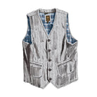 Back East Herringbone Vest Grey