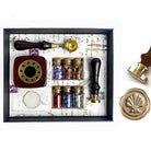 Bead Sealing Wax Kit with 6 colors Sealing Wax Beads, Melting Pot, Candle and SpoonNo Stamp - I'll add my own