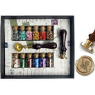 Bead Sealing Wax Starter Kit with Wax Seal Stamp, 12 colors Sealing Wax and Melting SpoonNo Stamp - I'll add my own