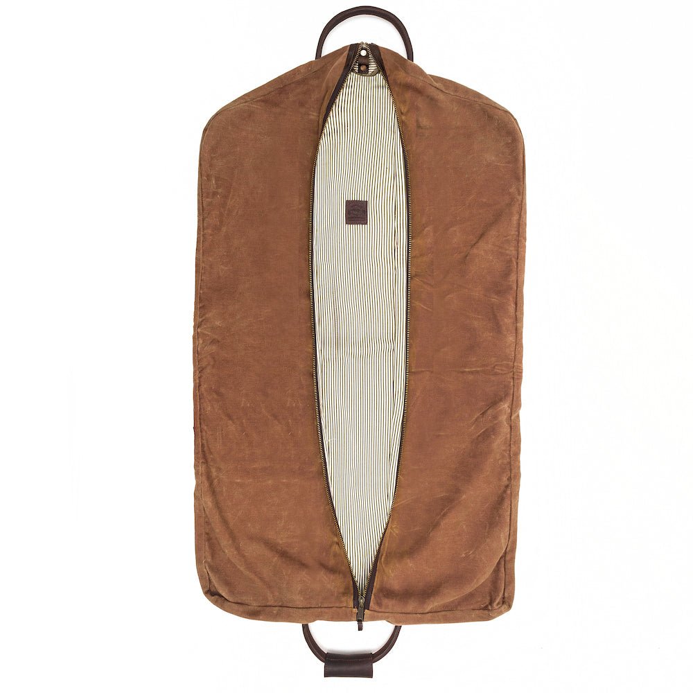 Campaign Waxed Canvas Garment BagSmoke - Brown