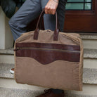 Campaign Waxed Canvas Garment BagSmoke - Brown