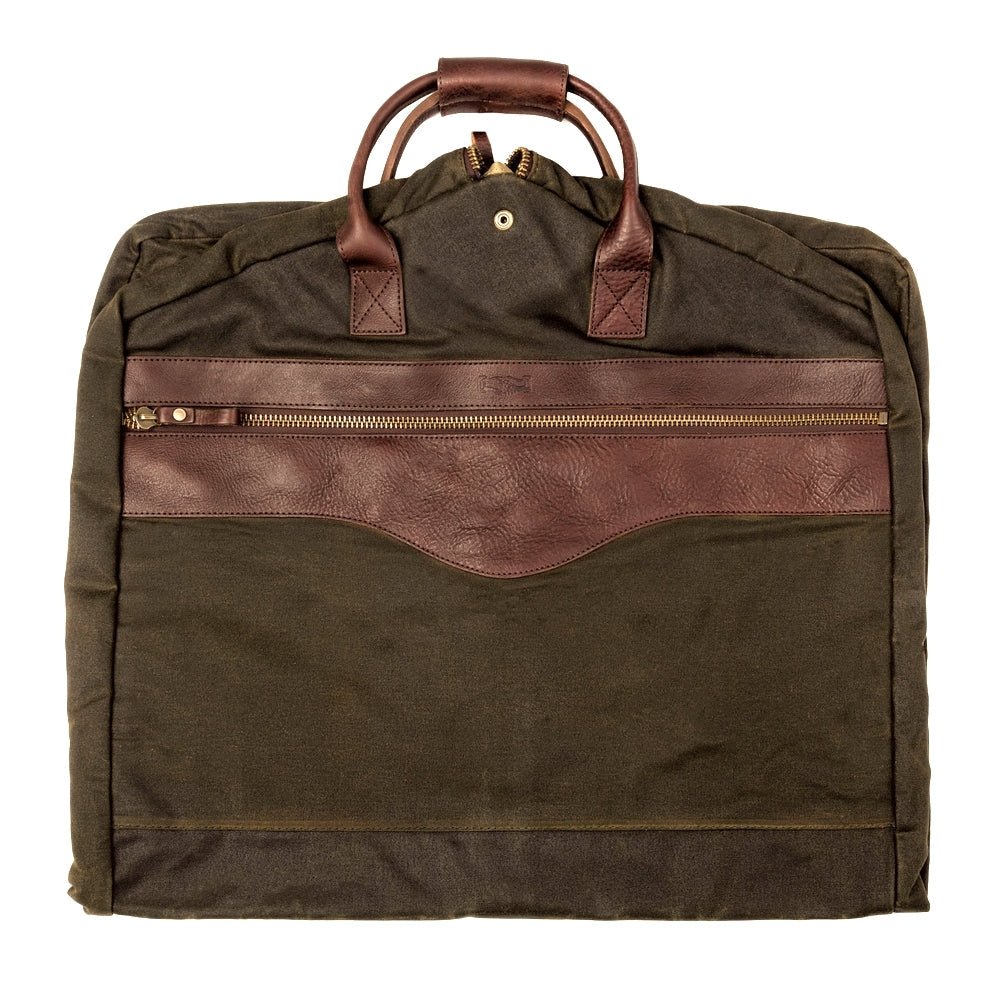 Campaign Waxed Canvas Garment BagSmoke - Forest