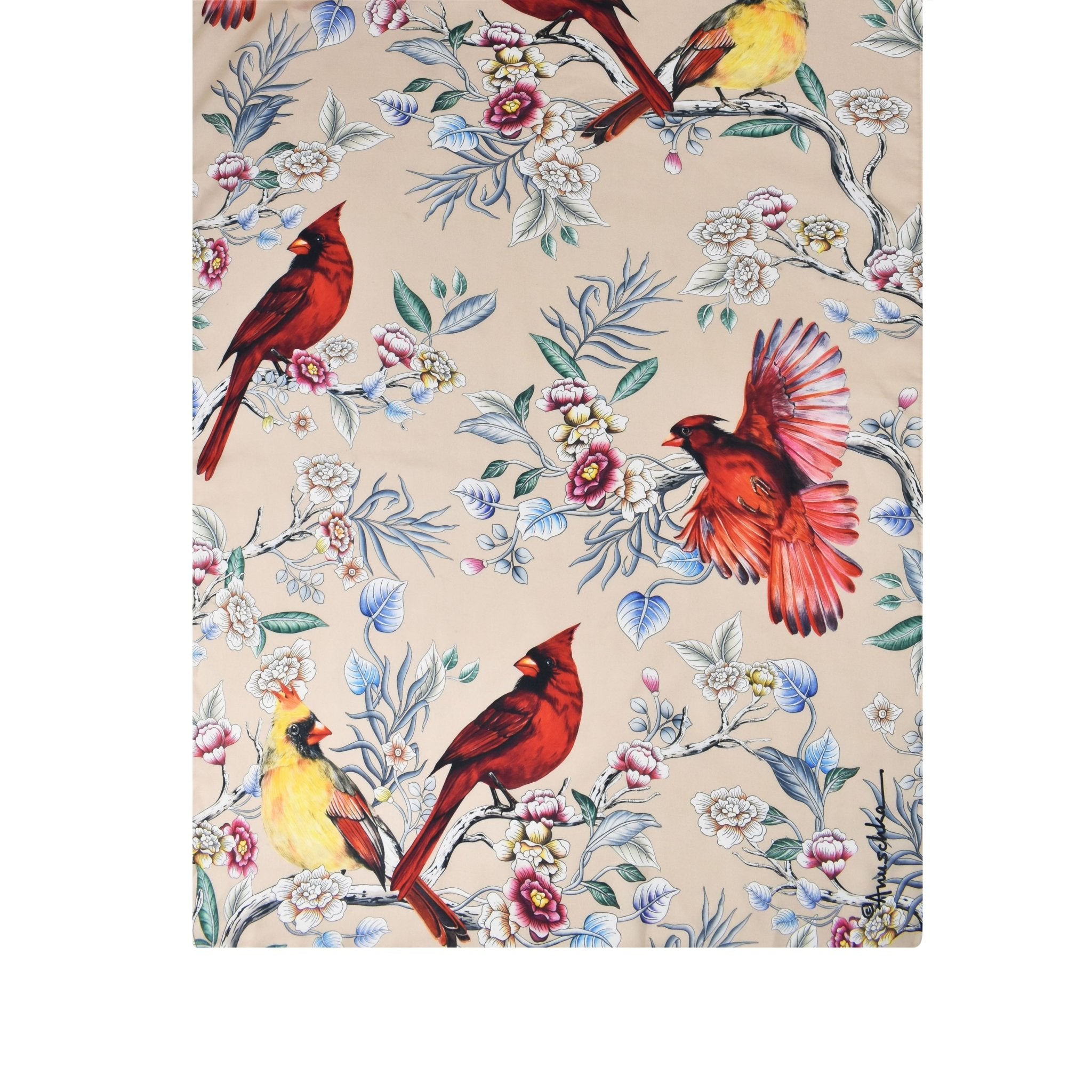 Cardinals Printed Chiffon ScarfCardinal