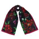 Cardinals Printed Chiffon ScarfMidnight Peony