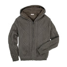 Cashmere Blend Cable HoodieOlive