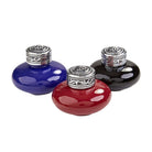 Ceramic Inkwells with Silver Metal ScrewtopBlack Ceramic