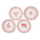 Dinner Plates Set of 4Red