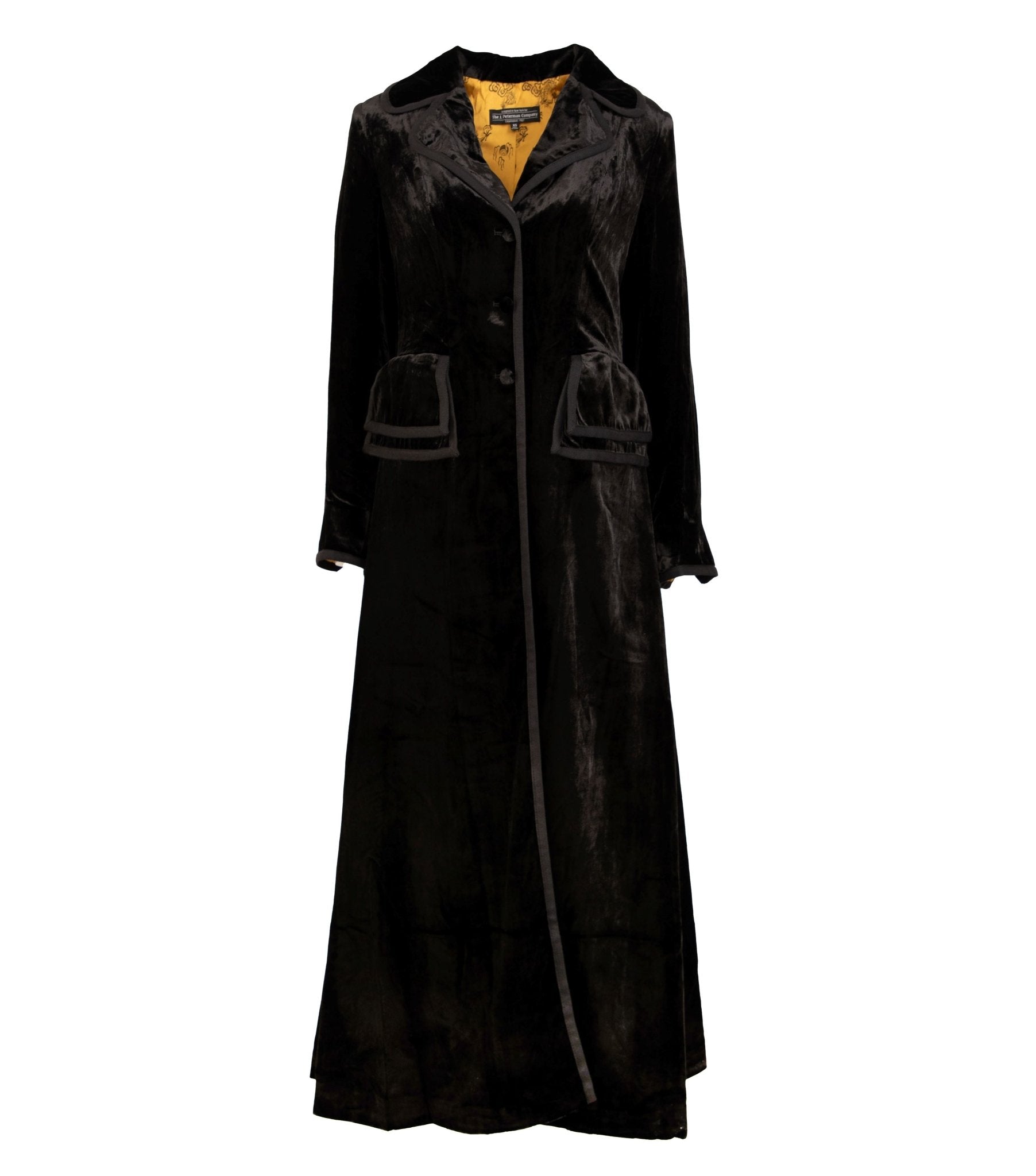 Edwardian Velvet CoatBlack