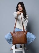 Everyday Elegance Shoulder Tote, Brown