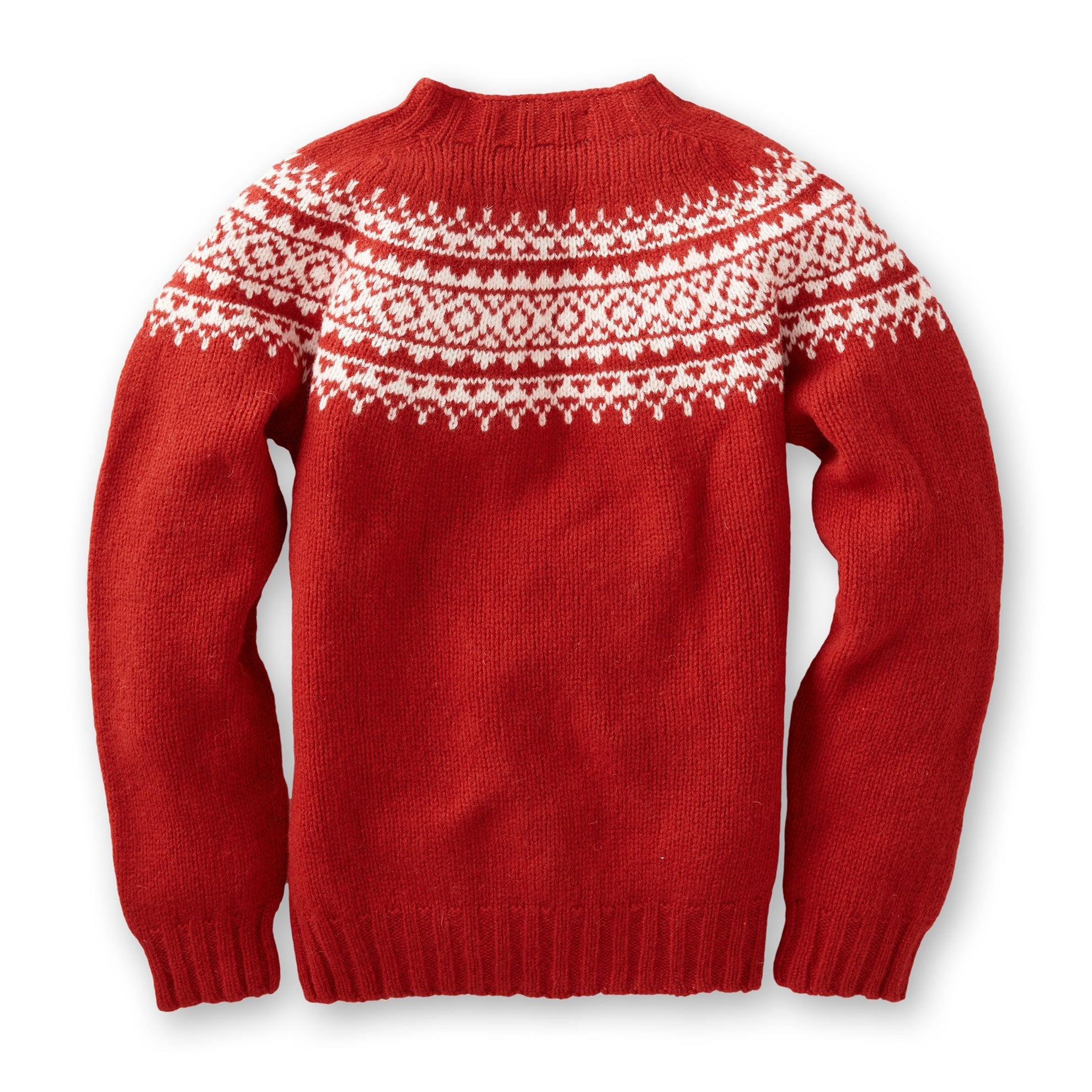 Fireside Fair Isle SweaterCardinal White