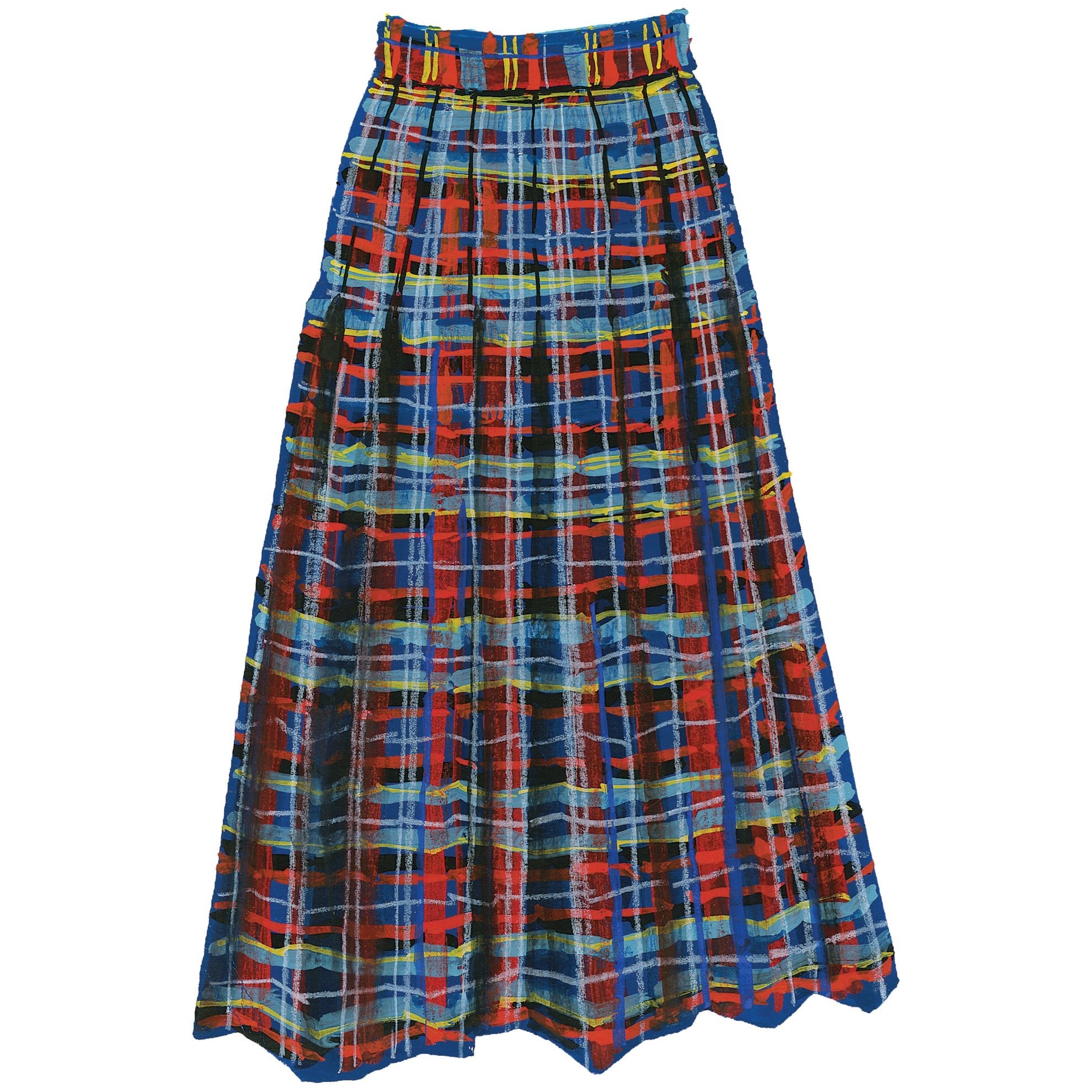 Forever Plaid SkirtBlue Red