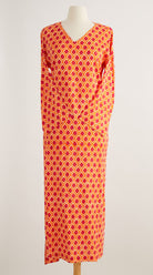 Orange Pink Ikat