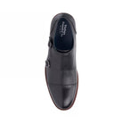 Leather Monk Strap ShoesBlack