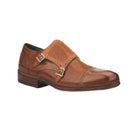 Leather Monk Strap ShoesTan