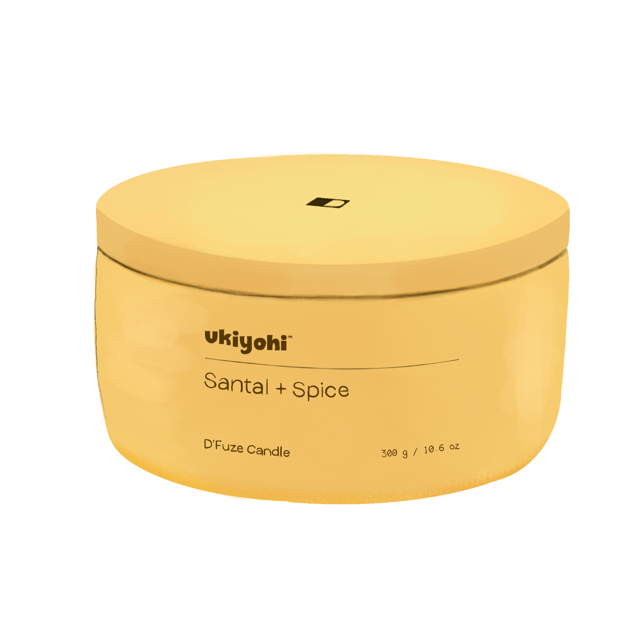 Organic "D'Fuze" Candle: Santal & SpiceSingle Wick: 170g