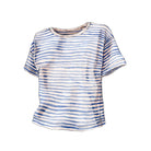 Pima Knit Relaxed CrewBlue Stripe