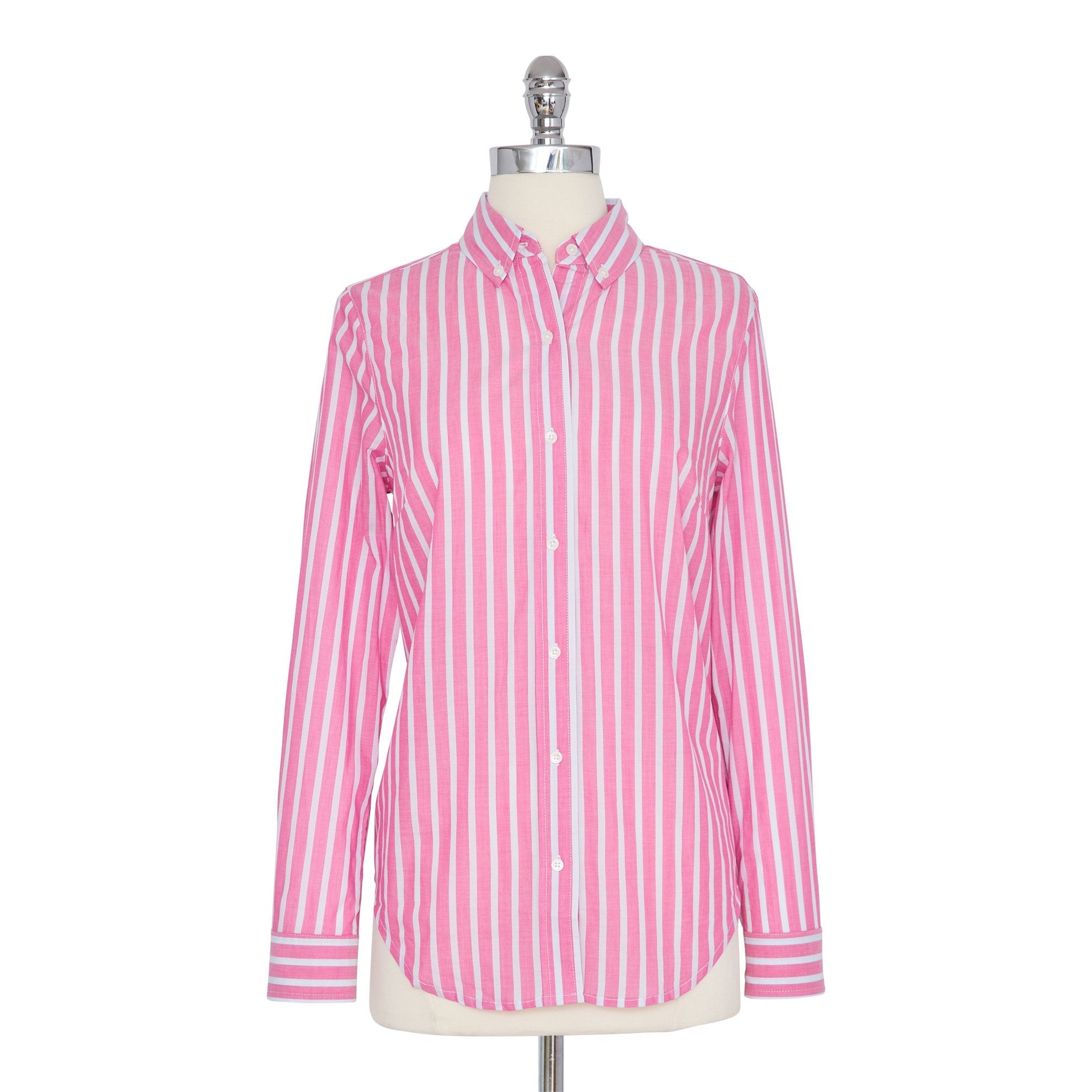 Preppy Button DownPink White