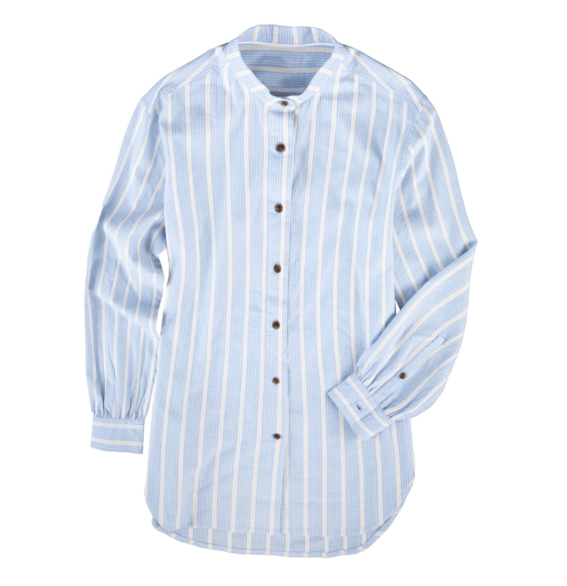 Pushkar Basketweave Pinstripe TunicBlue