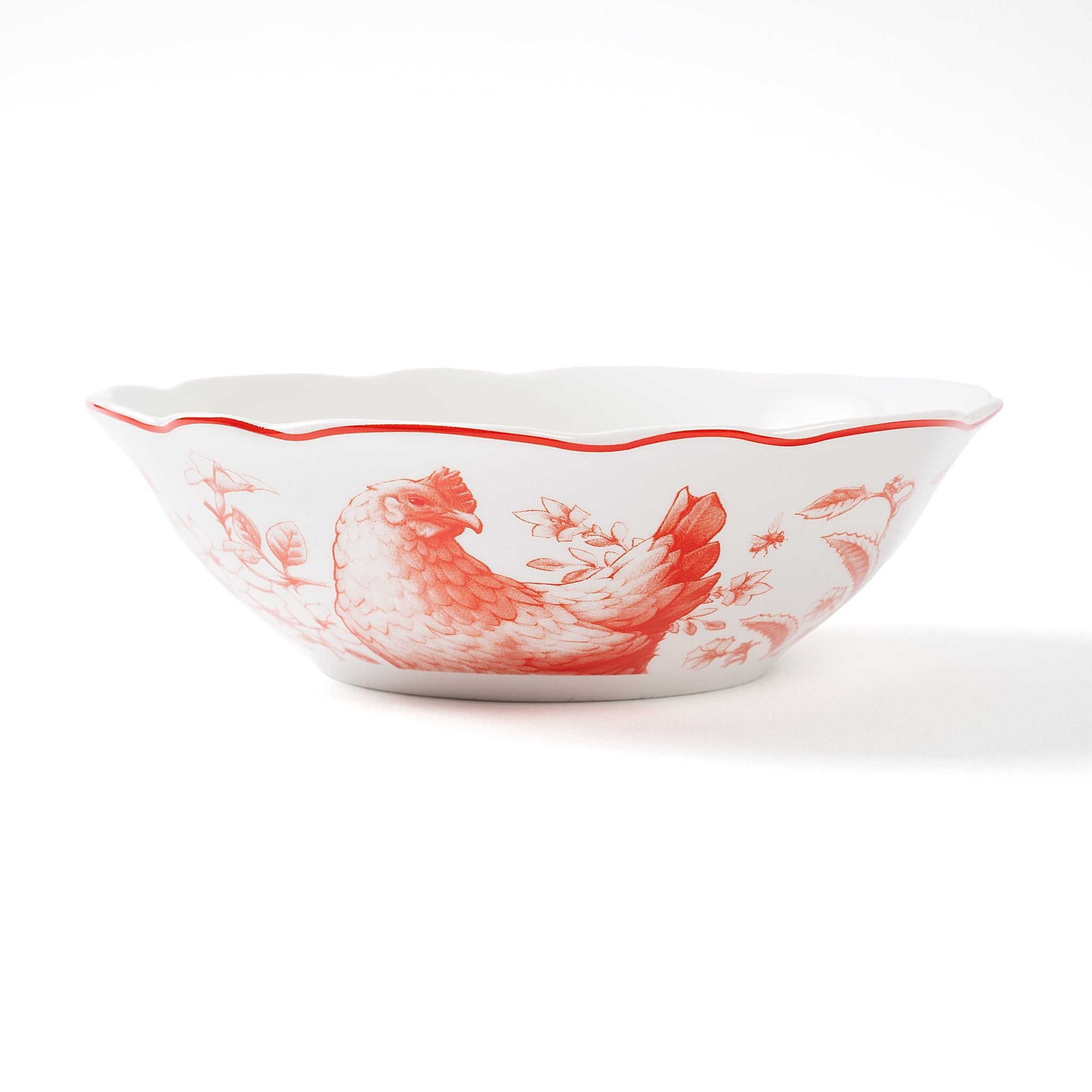 Salad Bowls Set of 4Red