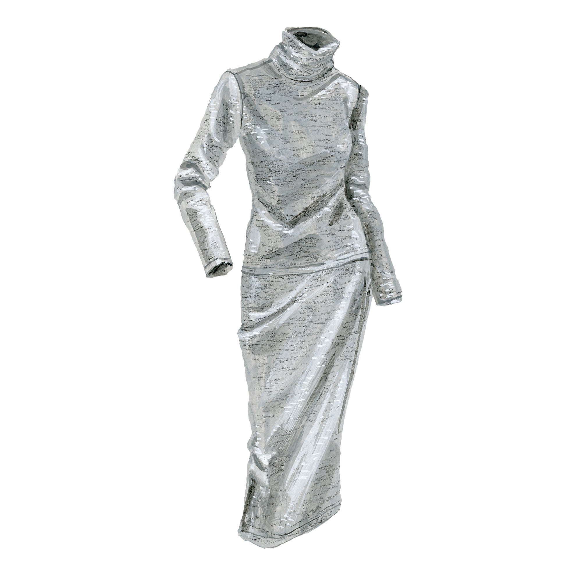 Shimmer TurtleneckSilver