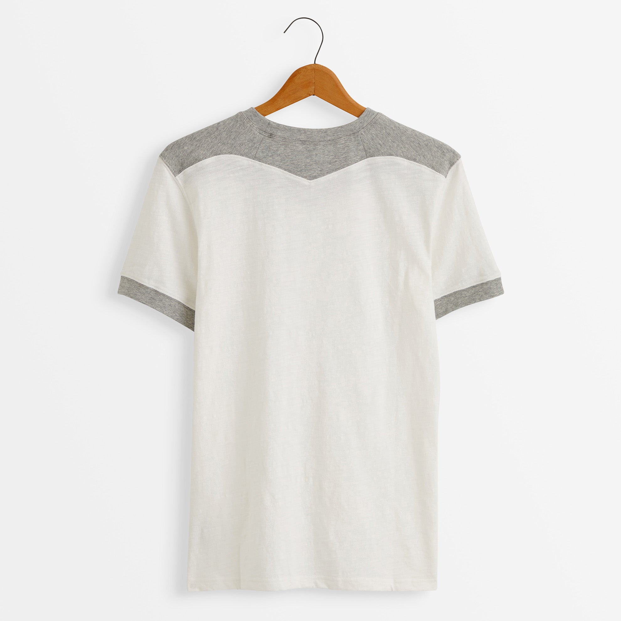 Short Sleeve 1920's Athletic TeeWhite Heather Grey