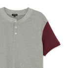 Heather Grey Burgundy