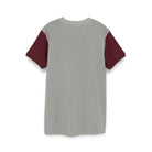 Heather Grey Burgundy