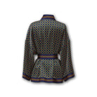 J. Peterman Women's Short Silk Kimono Jacket - Navy