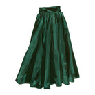 Silk Taffeta Party SkirtEmerald Green