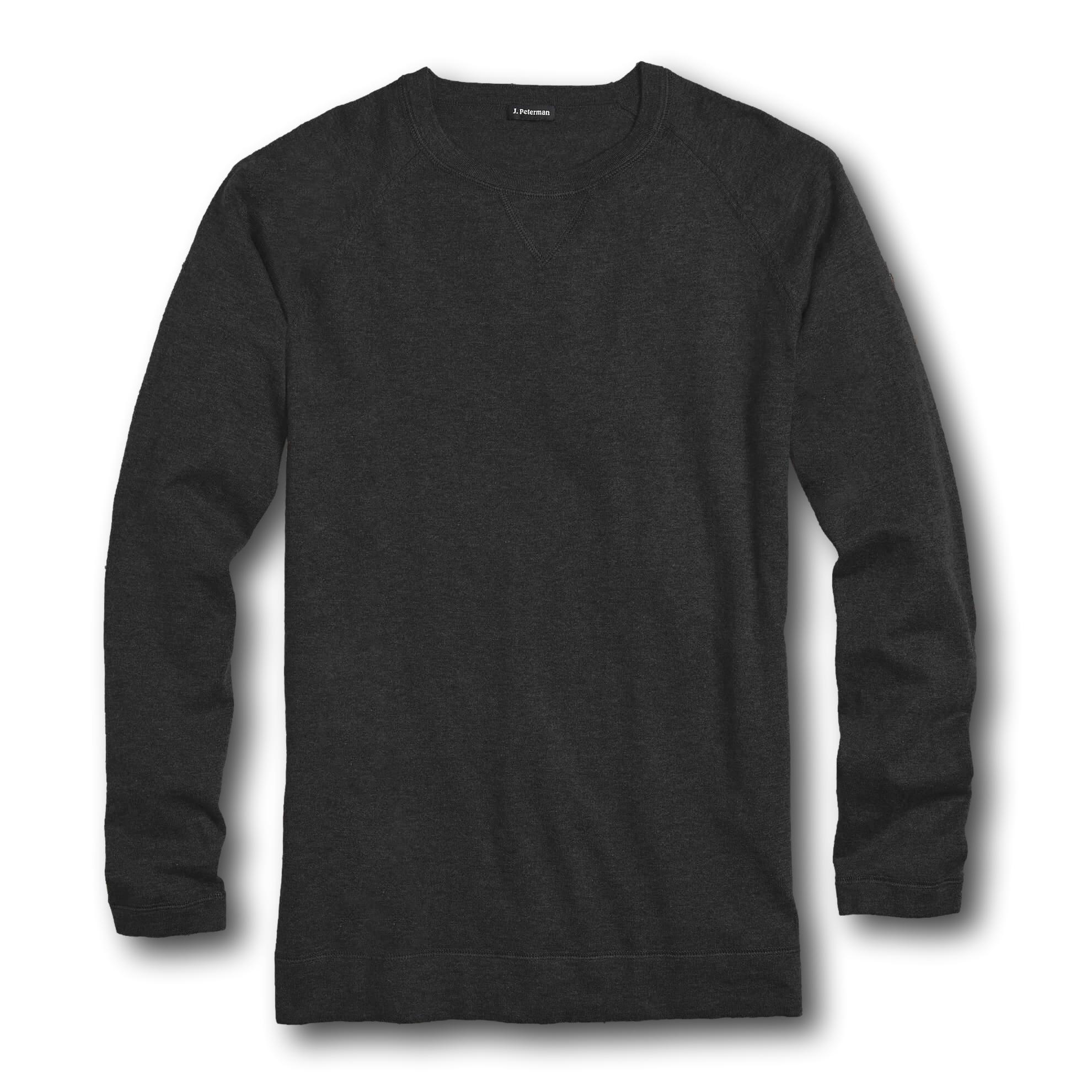 Sophisticated Long Sleeve Crew Neck T-Shirt Black