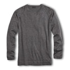 Sophisticated Long Sleeve Crew Neck T-Shirt Grey