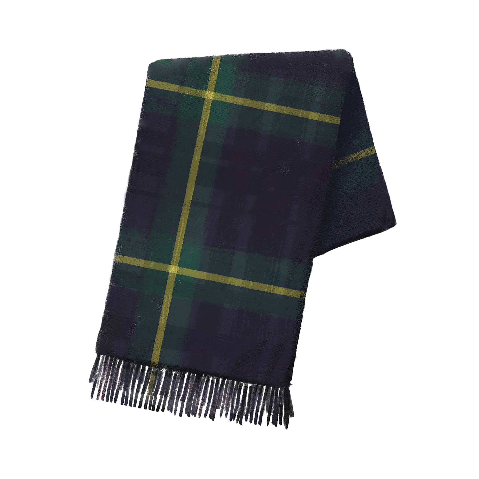 Tartan Cashmere ScarfGreen Tartan