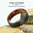 The Carbon Fiber & Bentwood "Utzon" Ring6mm