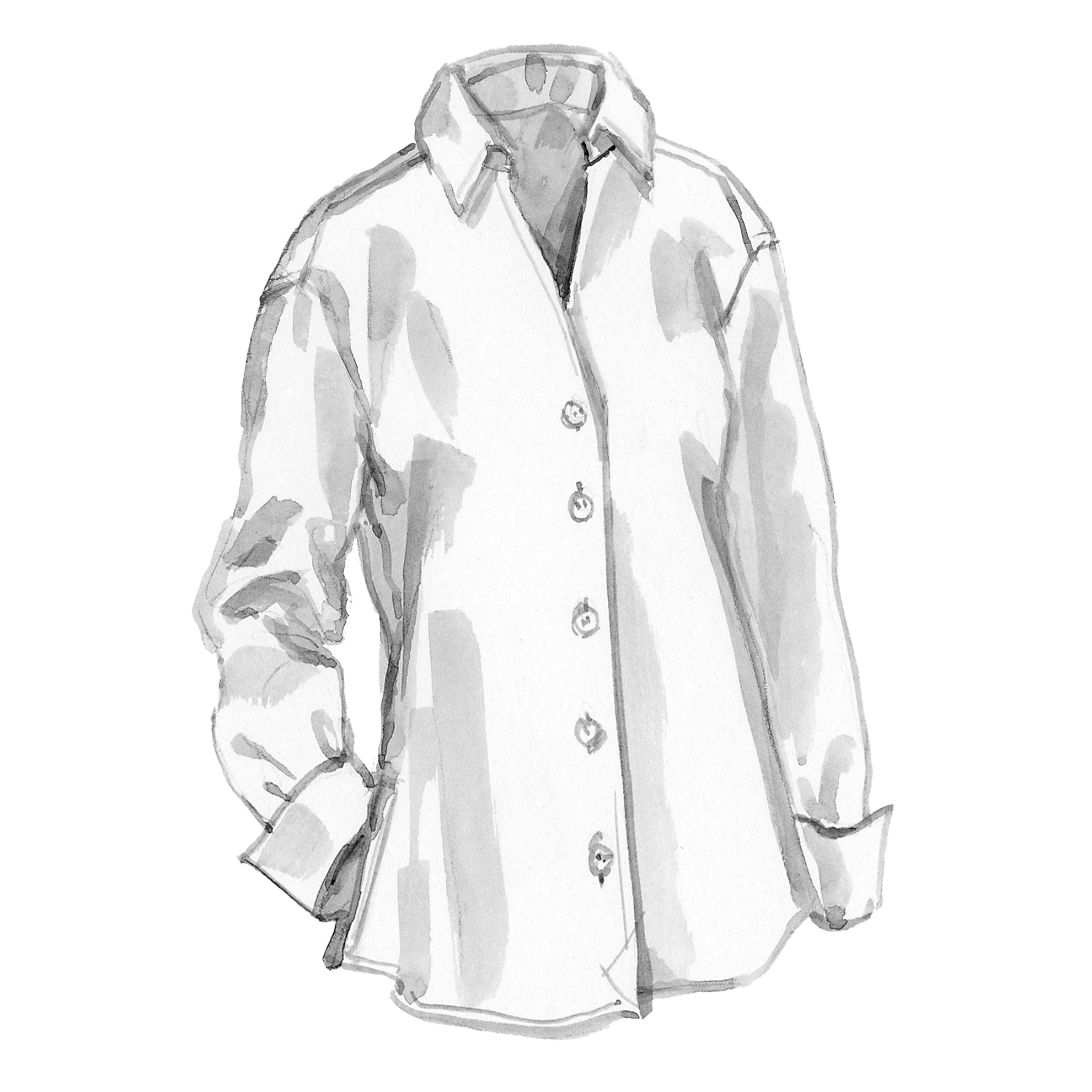 The Grown - Up Cotton Poplin ShirtWhite