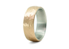 The Hammered 'Wilder' Bronze x Titanium Ring5