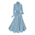 The Long - Sleeve 1947 DressLight French Blue