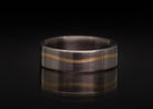 Titanium "Eero" Ring with Flowing InlaySterling Silver