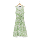 Toile Print DressLime Green