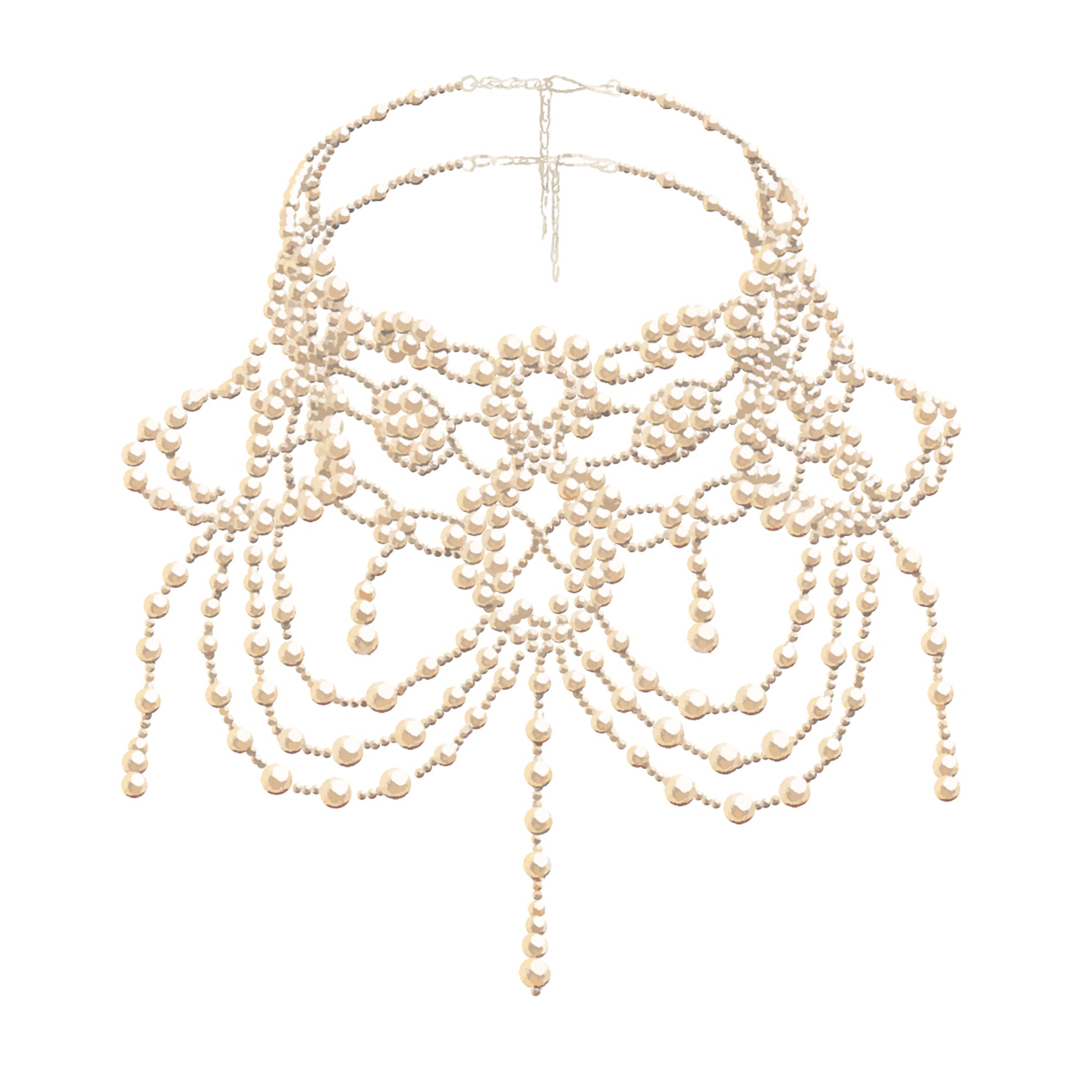 Victorian Holiday Pearl ChokerPearl