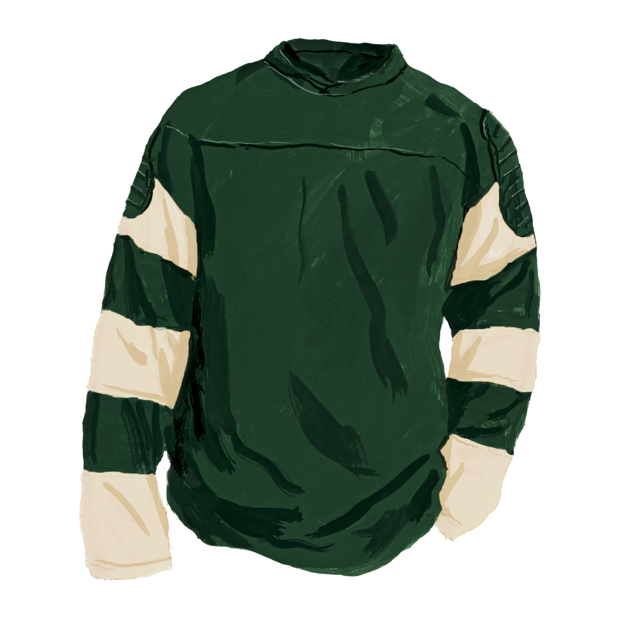 Vintage Football ShirtGreen Cream