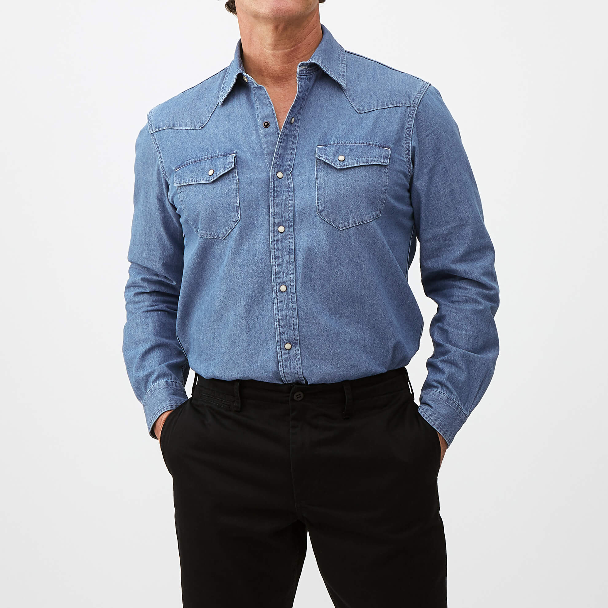 Western Denim ShirtIndigo Wash