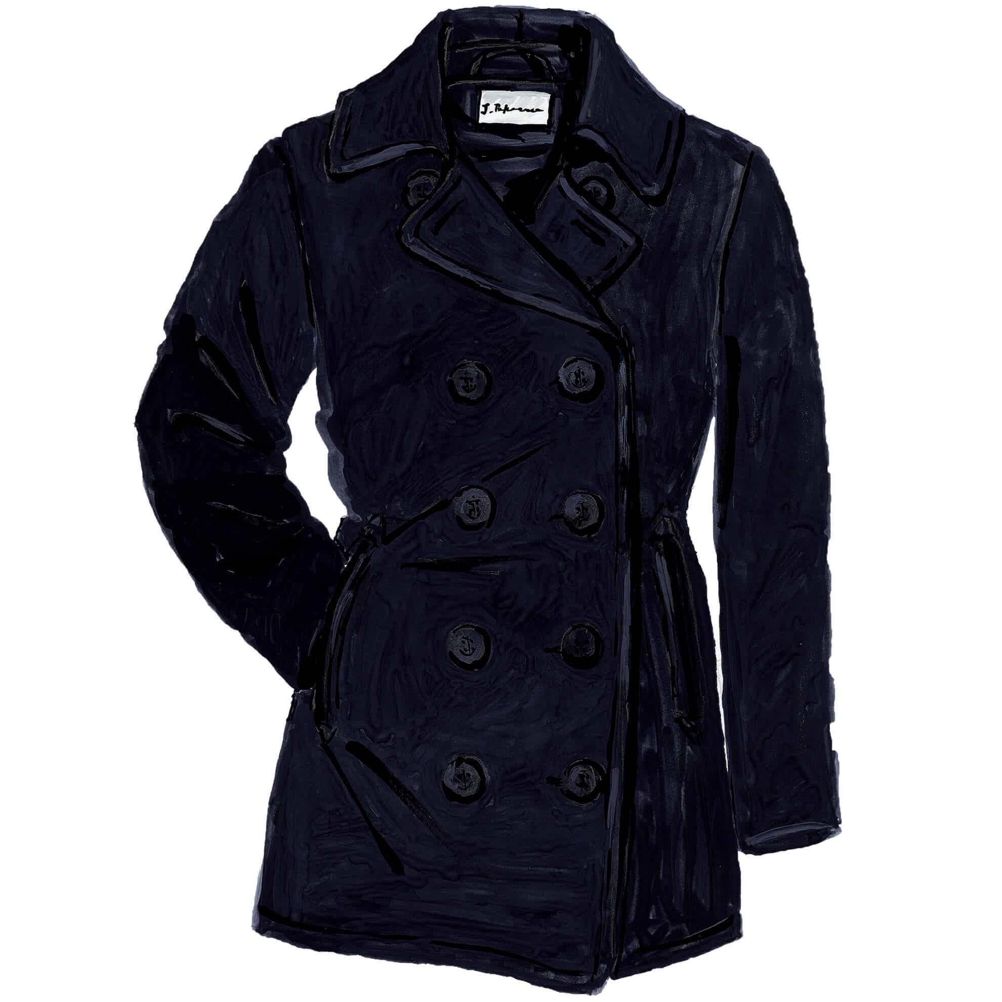 Women'S Us Navy PeacoatMidnight Navy