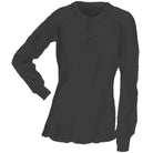 Women's Waffle - Knit CrewneckBlack Sand